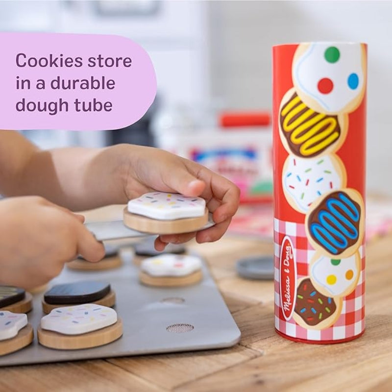 Melissa & Doug Slice Bake Cookies Wooden Play Food Set Toy for Kids 3+ Ages