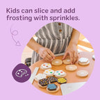 Melissa & Doug Slice Bake Cookies Wooden Play Food Set Toy for Kids 3+ Ages