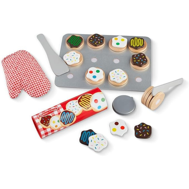 Melissa & Doug Slice Bake Cookies Wooden Play Food Set Toy for Kids 3+ Ages
