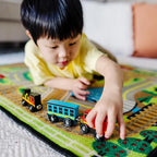Melissa & Doug Wooden Magnetic Train Cars 8 Piece Educational Toy for Kids