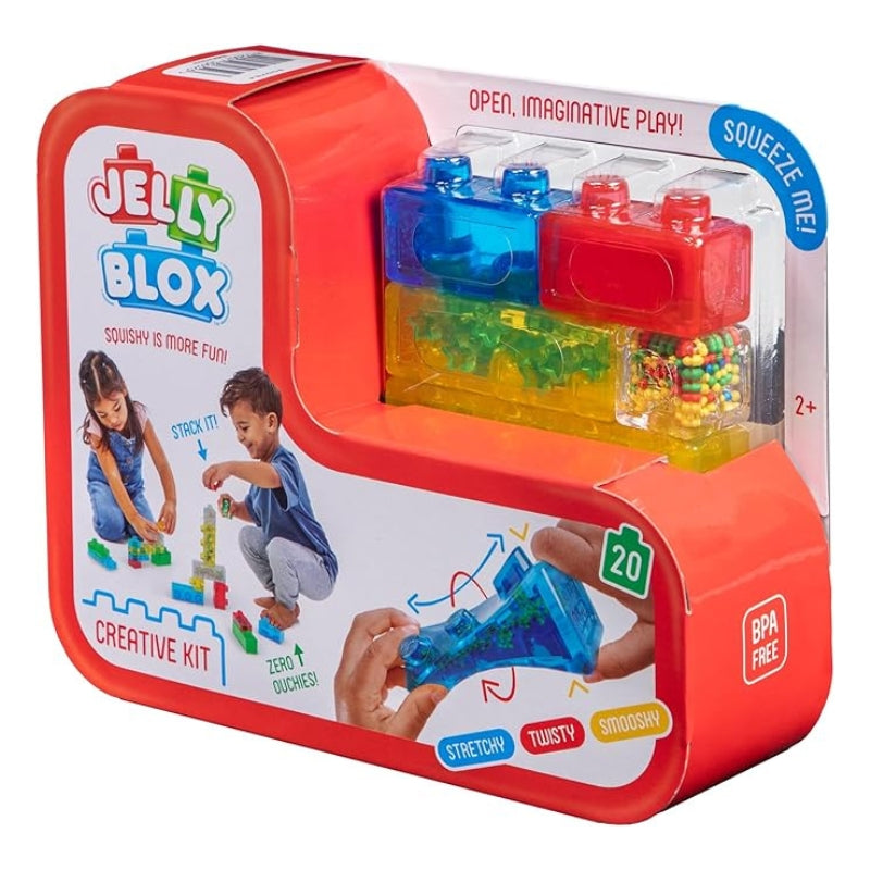 Goliath Jelly Blox 20-Pc Sensory Building Blocks Toy for Toddlers Kids 2+