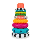 Sassy Stacks of Circles 9-Pc Stacking Ring STEM Learning Toy for Babies 6+