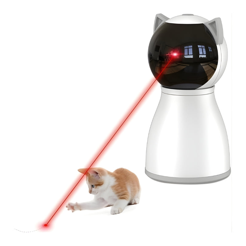 YVE LIFE 4th Gen Laser Cat Toy Motion Activated Rechargeable Interactive White