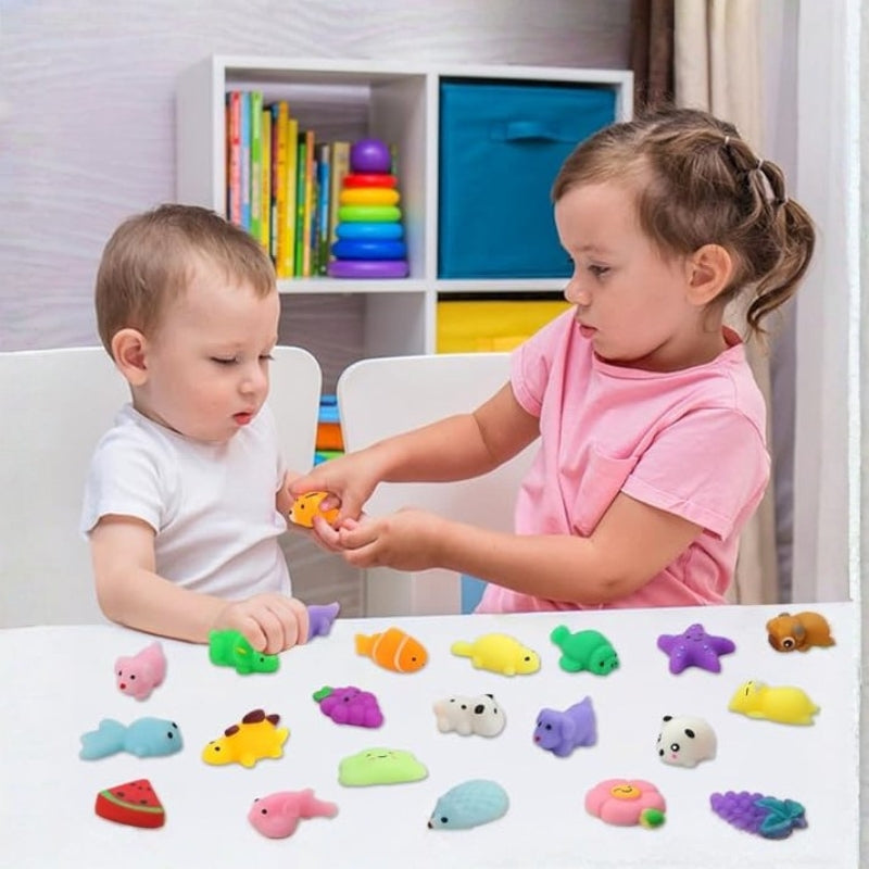 30 Pack Kawaii Squishy Toys for Kids, Mini Mochi Animals Party Favors Gifts
