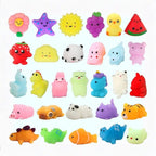 30 Pack Kawaii Squishy Toys for Kids, Mini Mochi Animals Party Favors Gifts