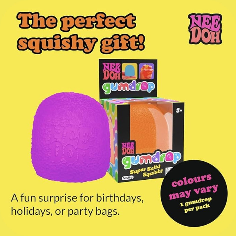 NeeDoh Gumdrop 2.5 Inch Textured Sensory Toy Super Solid Squish StressToys