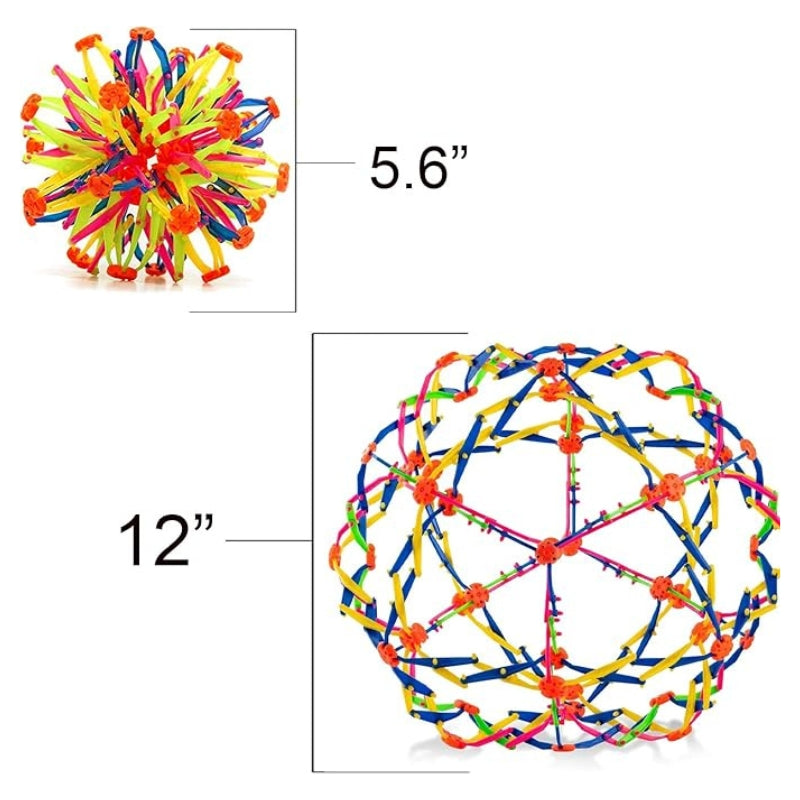 4E Novelty Expandable Breathing Ball 6-12 Inch Fidget Toy Stress Relief Sphere