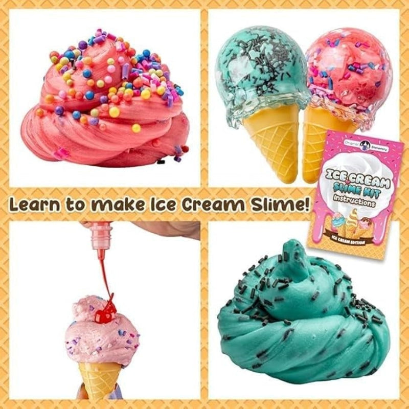 Original Ice Cream Slime Kit for Girls 31-Piece DIY Cherry Scented Arts & Crafts