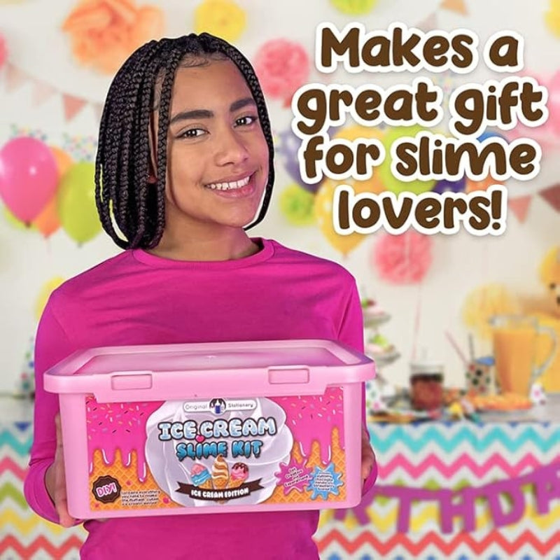 Original Ice Cream Slime Kit for Girls 31-Piece DIY Cherry Scented Arts & Crafts
