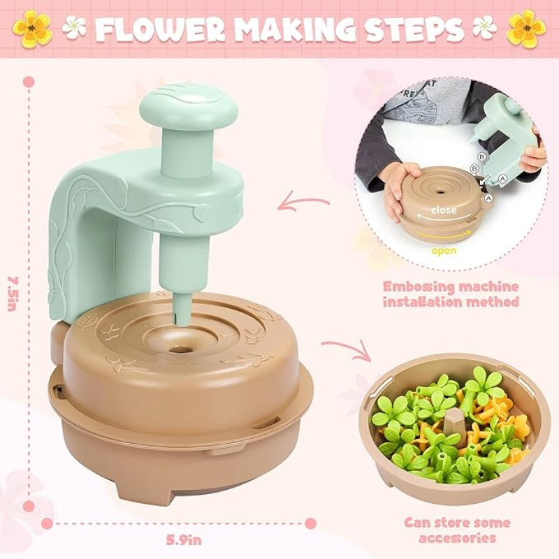 Fabric Flower Bouquet Toy DIY Craft Kit for Kids Arts Crafts Gifts Girls 4+