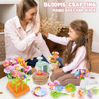 Fabric Flower Bouquet Toy DIY Craft Kit for Kids Arts Crafts Gifts Girls 4+