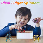 4 Pack Transformable Fidget Spinner Toys for Kids Teens Stress Relief Gifts
