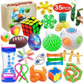 Scientoy 35 Pcs Fidget Toy Set Sensory Stress Relief for Kids Adults Calmer