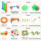 Scientoy 35 Pcs Fidget Toy Set Sensory Stress Relief for Kids Adults Calmer