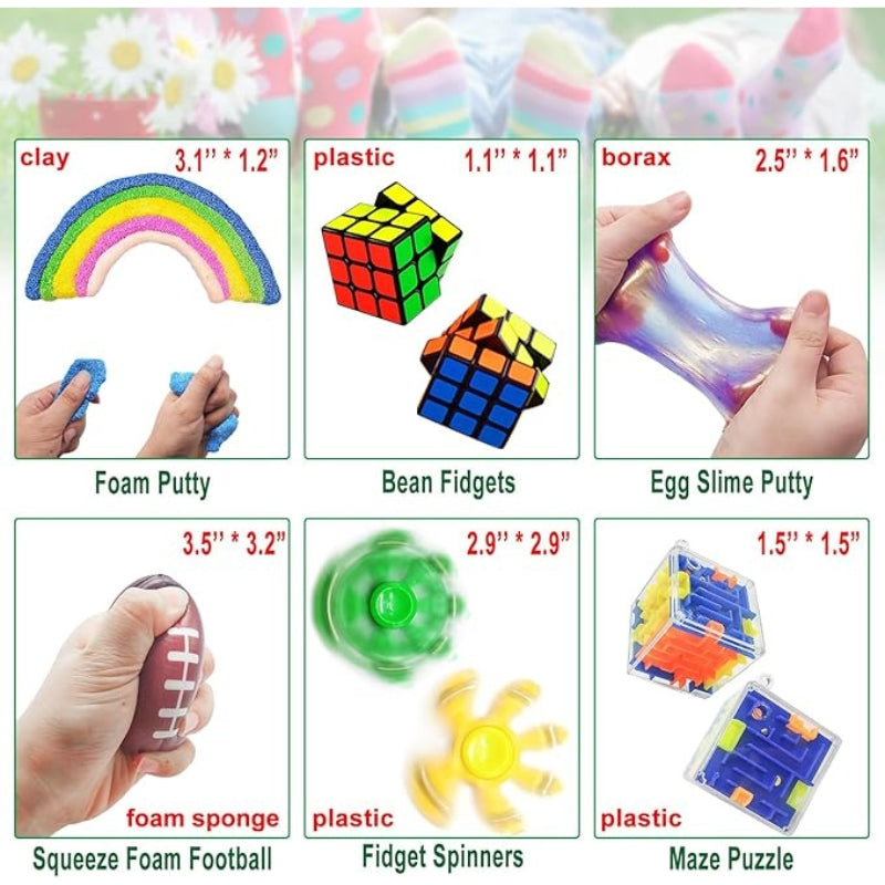 Scientoy 35 Pcs Fidget Toy Set Sensory Stress Relief for Kids Adults Calmer