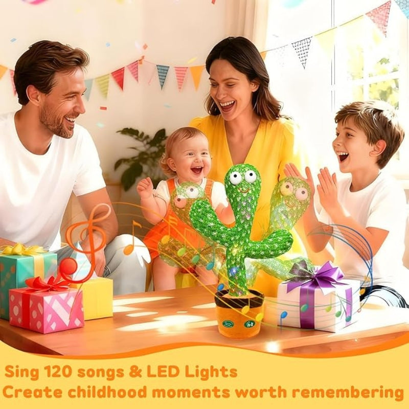 Talking Dancing Cactus Toy for Babies Singing Repeating Light Up Toddler Toy