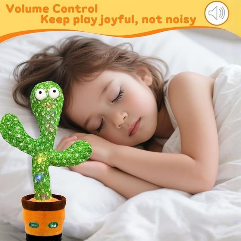 Talking Dancing Cactus Toy for Babies Singing Repeating Light Up Toddler Toy