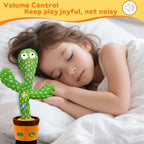 Talking Dancing Cactus Toy for Babies Singing Repeating Light Up Toddler Toy